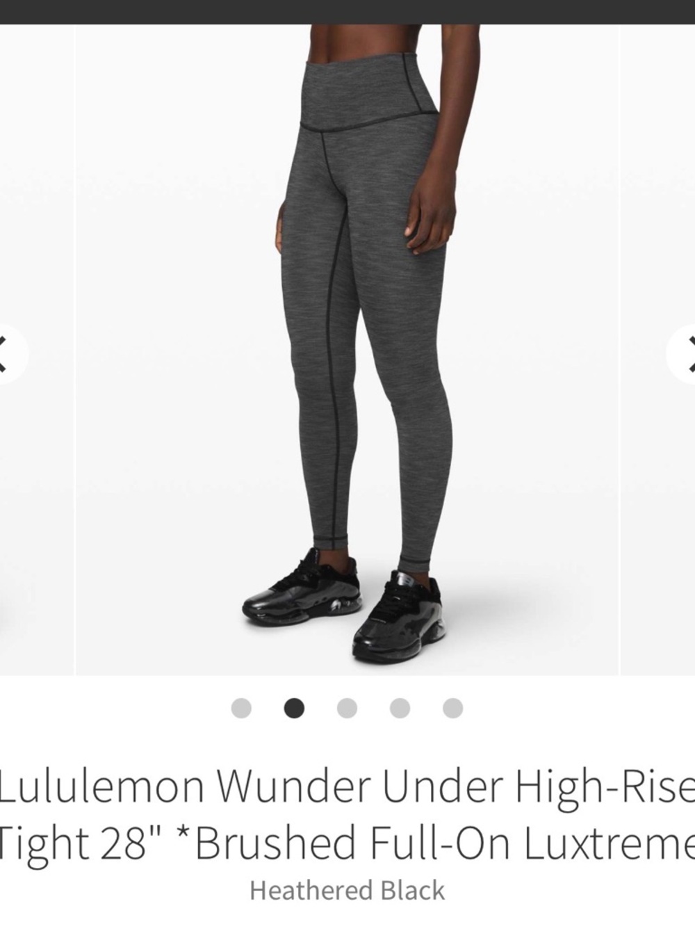 Lululemon Wunder Under High-Rise Leggings 28" *Brushed Full-On Luxtreme size 6